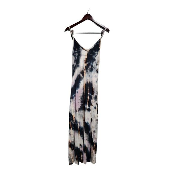 Peyton Jensen Women's Tie-Dye Cece Cami  Maxi Dress Sleeveless V-Neck Boho Sz XS - Picture 2 of 14